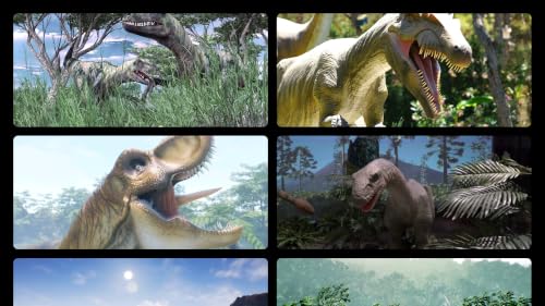 Jurassic Jungle – Roaming T-Rex Dinosaurs with Prehistoric Sounds & Wild Scenery Screensaver – vue 4
