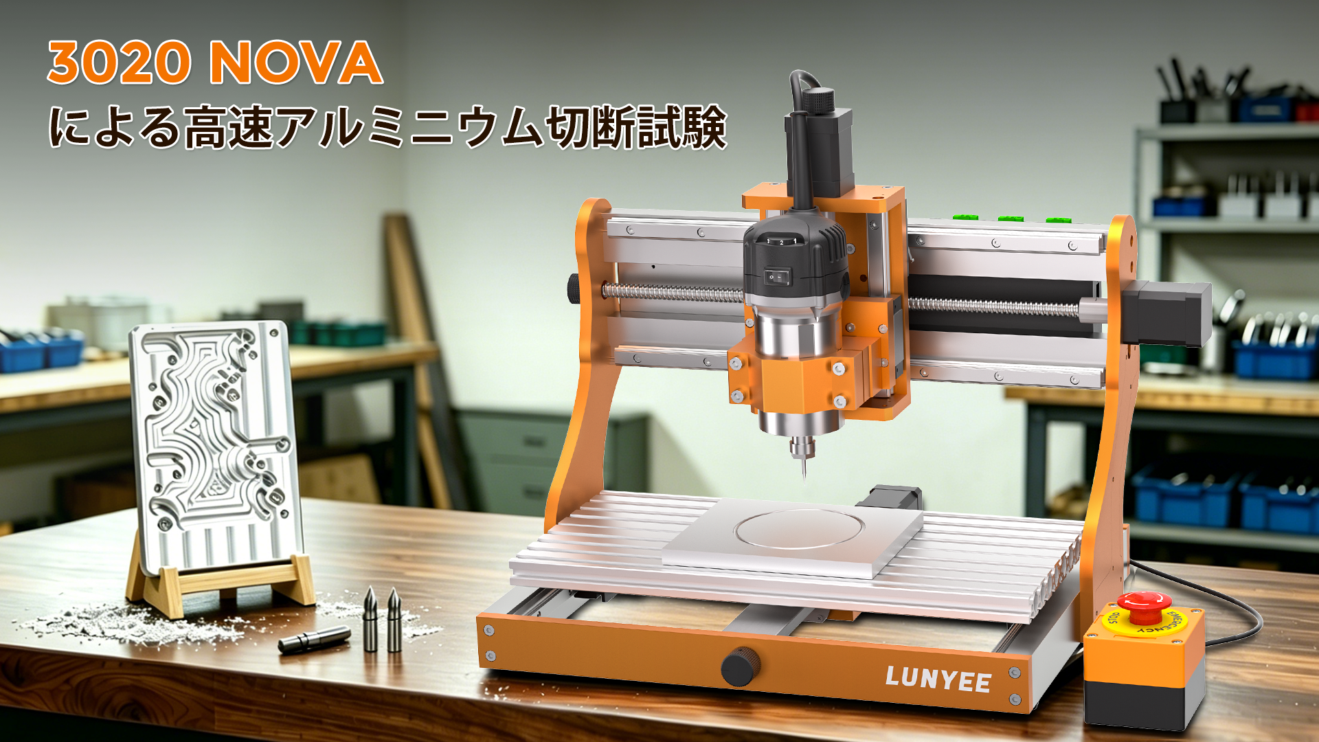 Amazon | LUNYEE 3020 Nova CNC フライス盤、オールメタル製XYZ軸