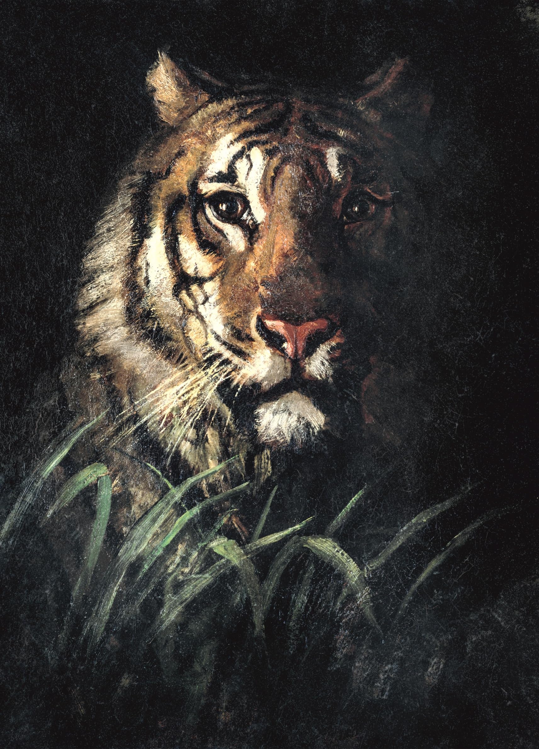 Papier de riz Traque du Tigre 29 x 40cm pour décoration poster craft