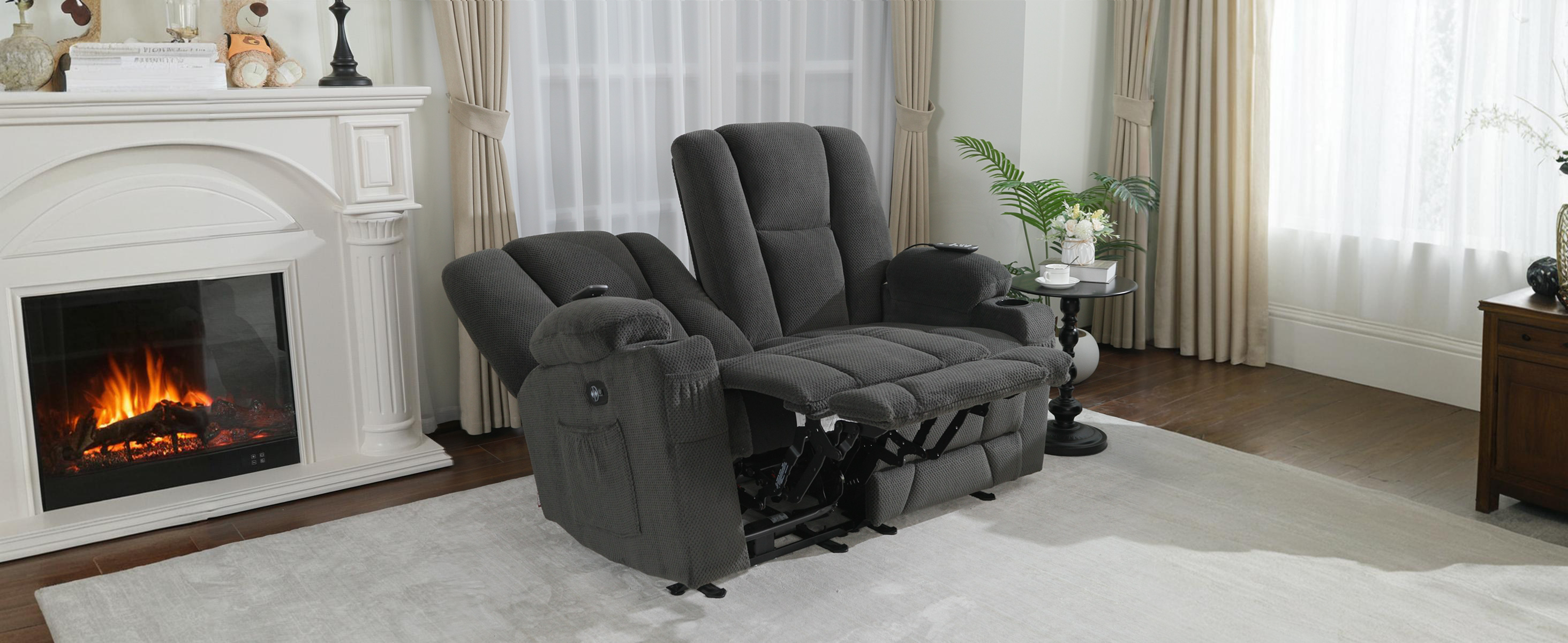 Amazon.com: MCombo Zero Gravity Loveseat Power Reclining Sofa with