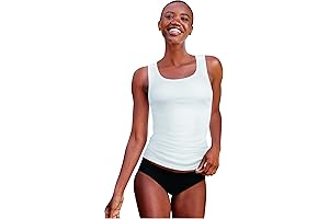 Ribbed Womens Cotton Undershirts (6-Pack)