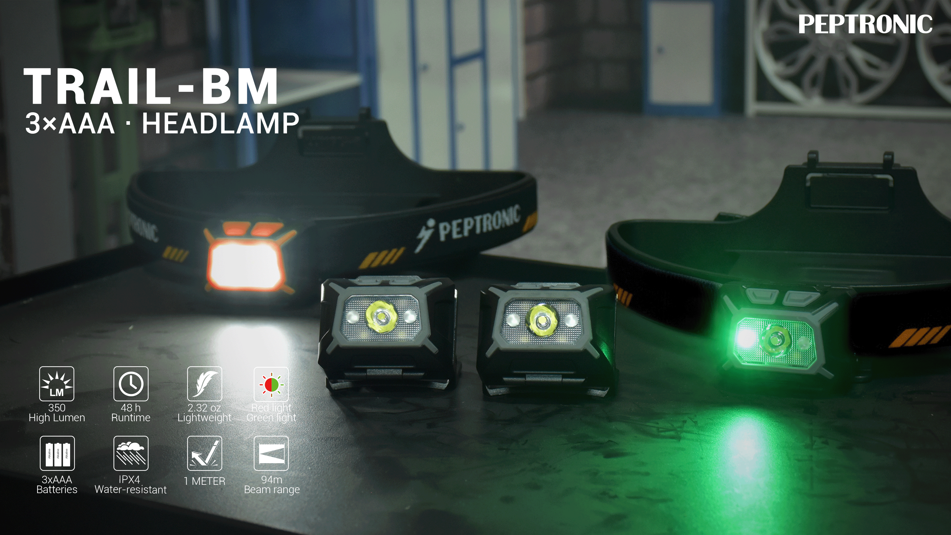Amazon.com: PEPTRONIC Camping Headlamp 2 Pack LED Battery Powered
