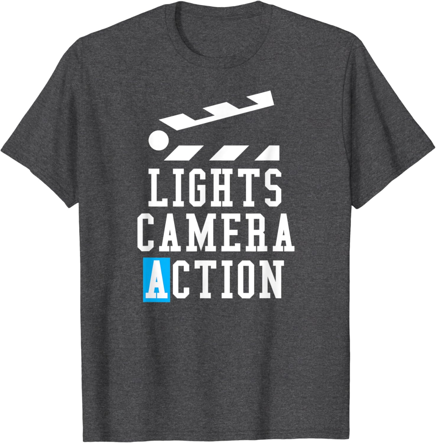Lights camera action t shirt Clearance