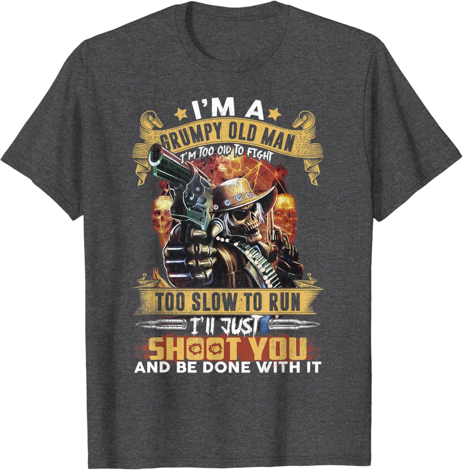 Too old to fight t shirt Clearance