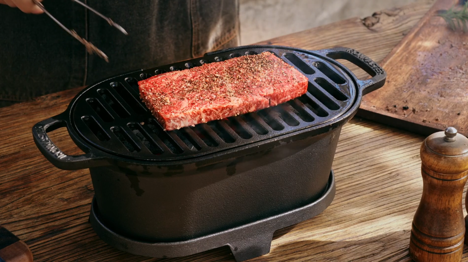 Amazon.com: IronMaster Mini 100% Cast Iron Hibachi Grill, Tabletop