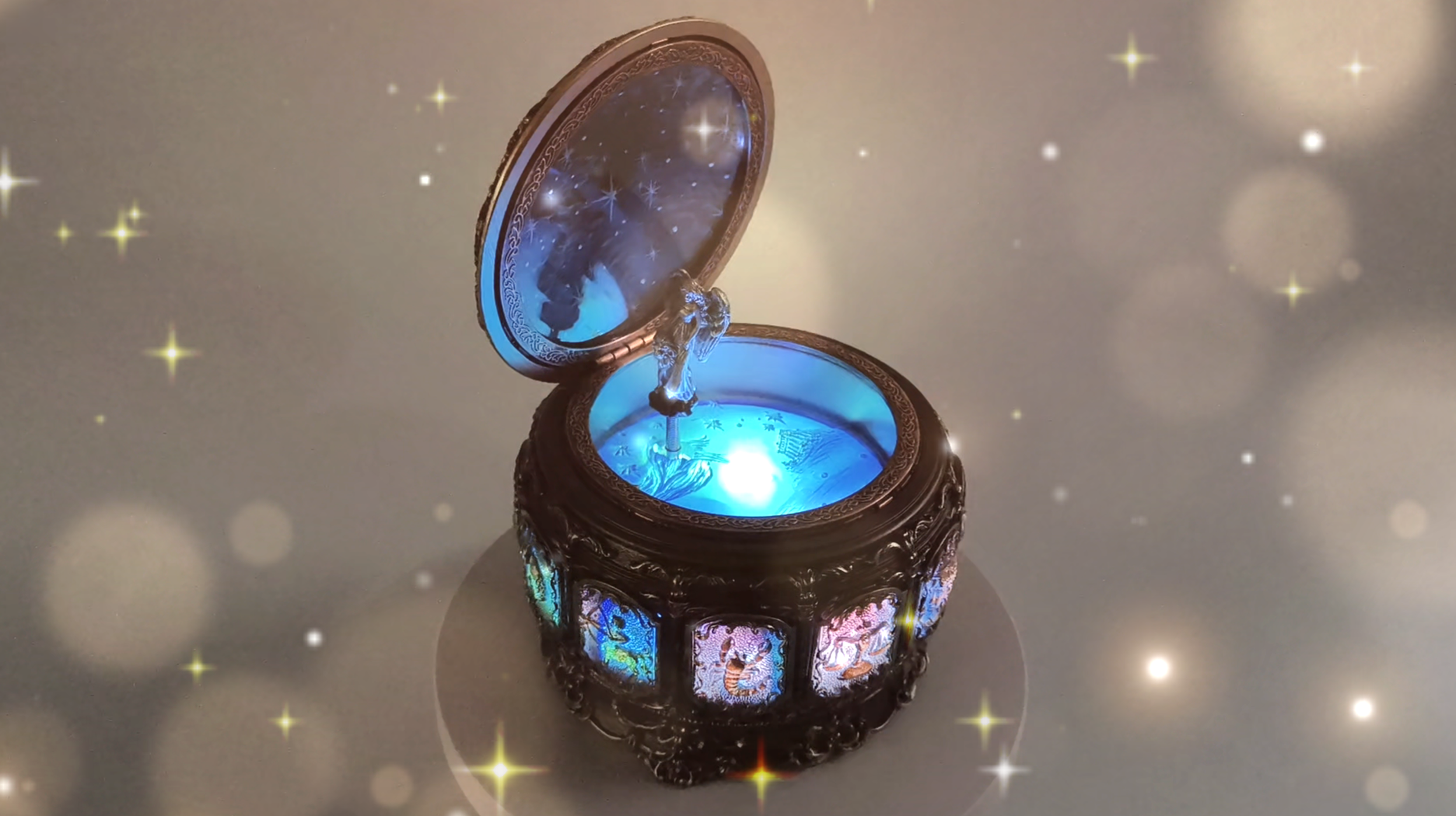 Amazon.com: Vintage Music Box with Constellations Rotating Goddess