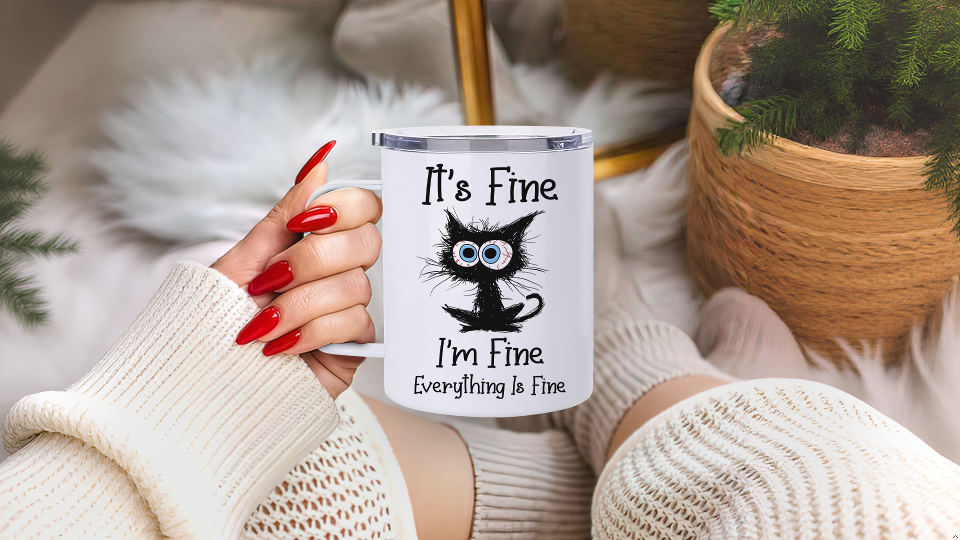 Taza aislante de acero inoxidable 12 oz para café miniatura 7