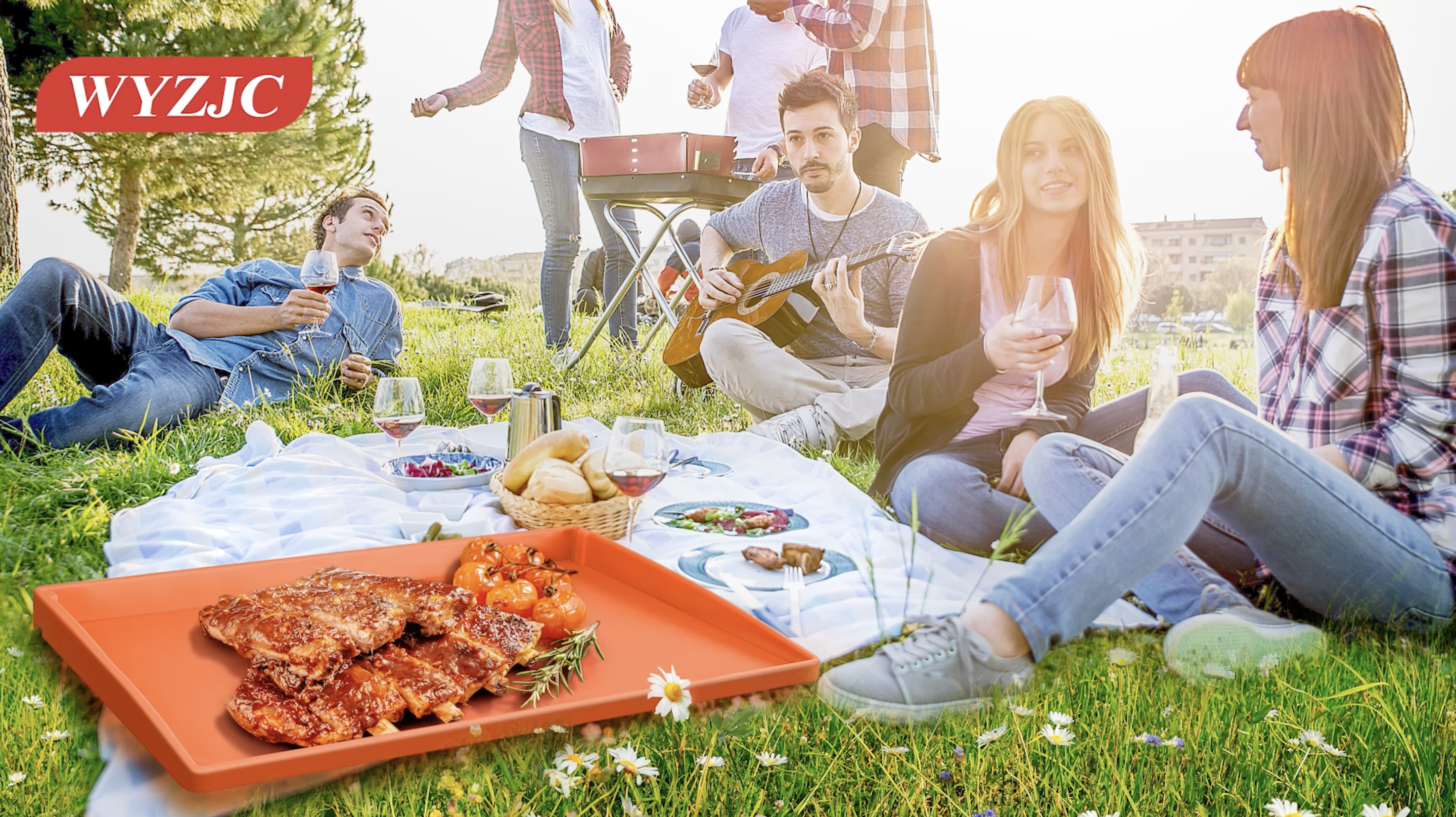 Grillmatten-Set Aus Silikon – 3-teilig (Abdeckmatte, Werkzeugmatte, Ölauffangwanne), 36 Zoll, Lebensmittelecht, Für Blackstone & Andere Grills