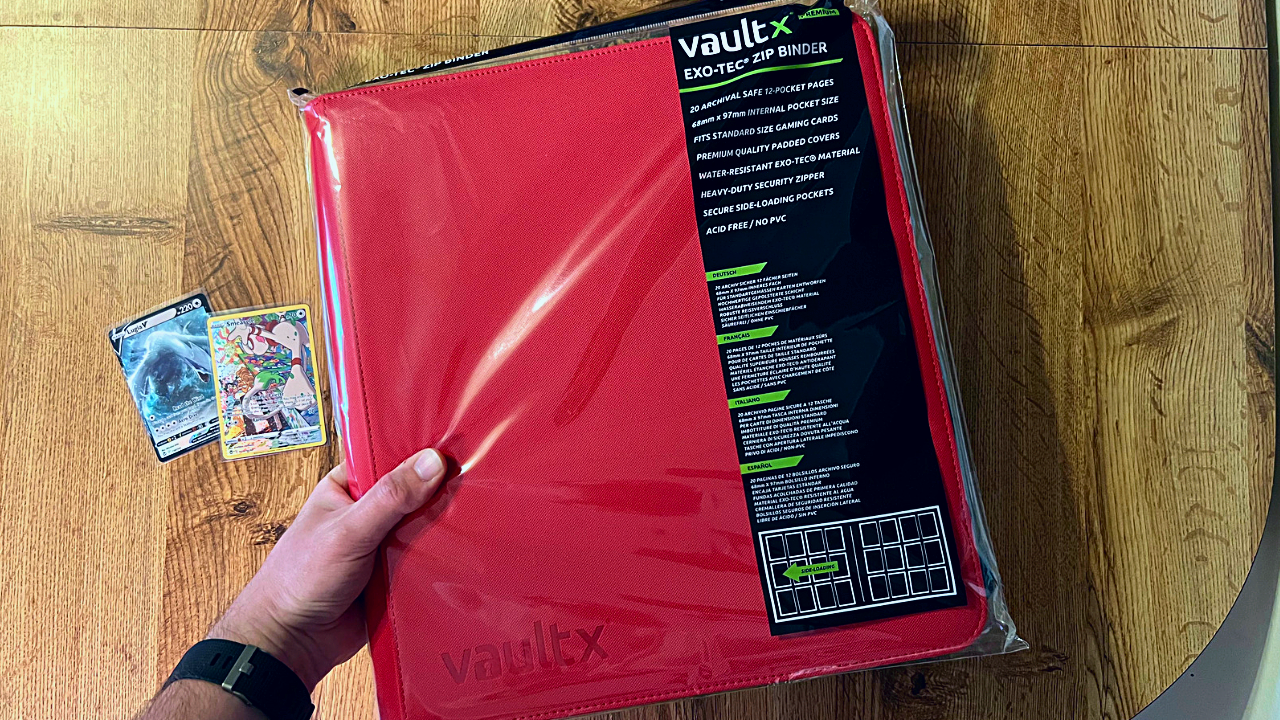 Watch Vault X Premium Exo-Tec Zip 12 Pocket Binder - RED on Amazon