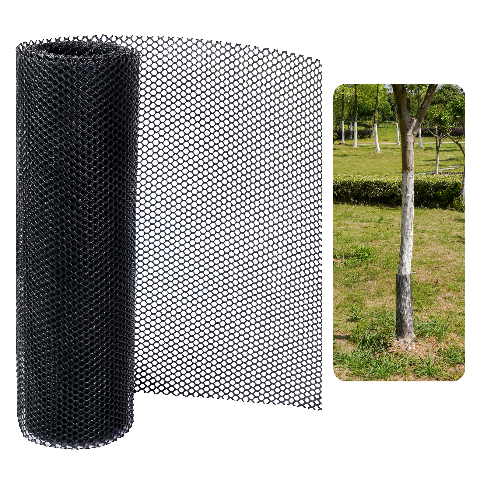 Protector De Tronco De árbol De Metal - Malla Expandible, Hierro Resistente, Para Jardín Y Patio