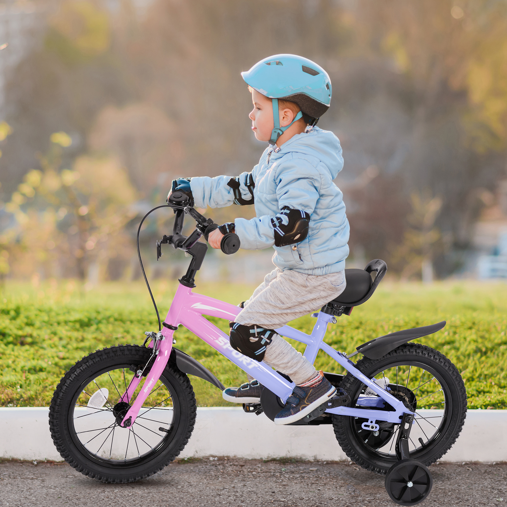 Kids Bike 14IN Kids Bicycle Children's Bicycle for Boys Girls with