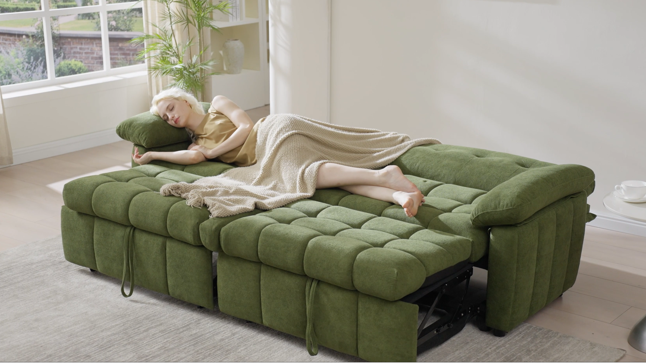 Amazon.com: Jocisland 93” 4-in-1 Convertible Sofa Bed, Full Size