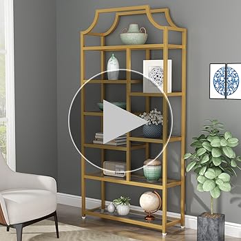 Amazon.com: Loomie 8-Open Shelf Bookshelf, 70.87