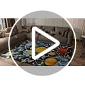 Blue Space Rugs Educational Learning Large Size Solar System Carpet Rugs Kids Rug for Bedroom Boys Space Area Rug Living Bedroom Dining Room Decor, 3'×4'