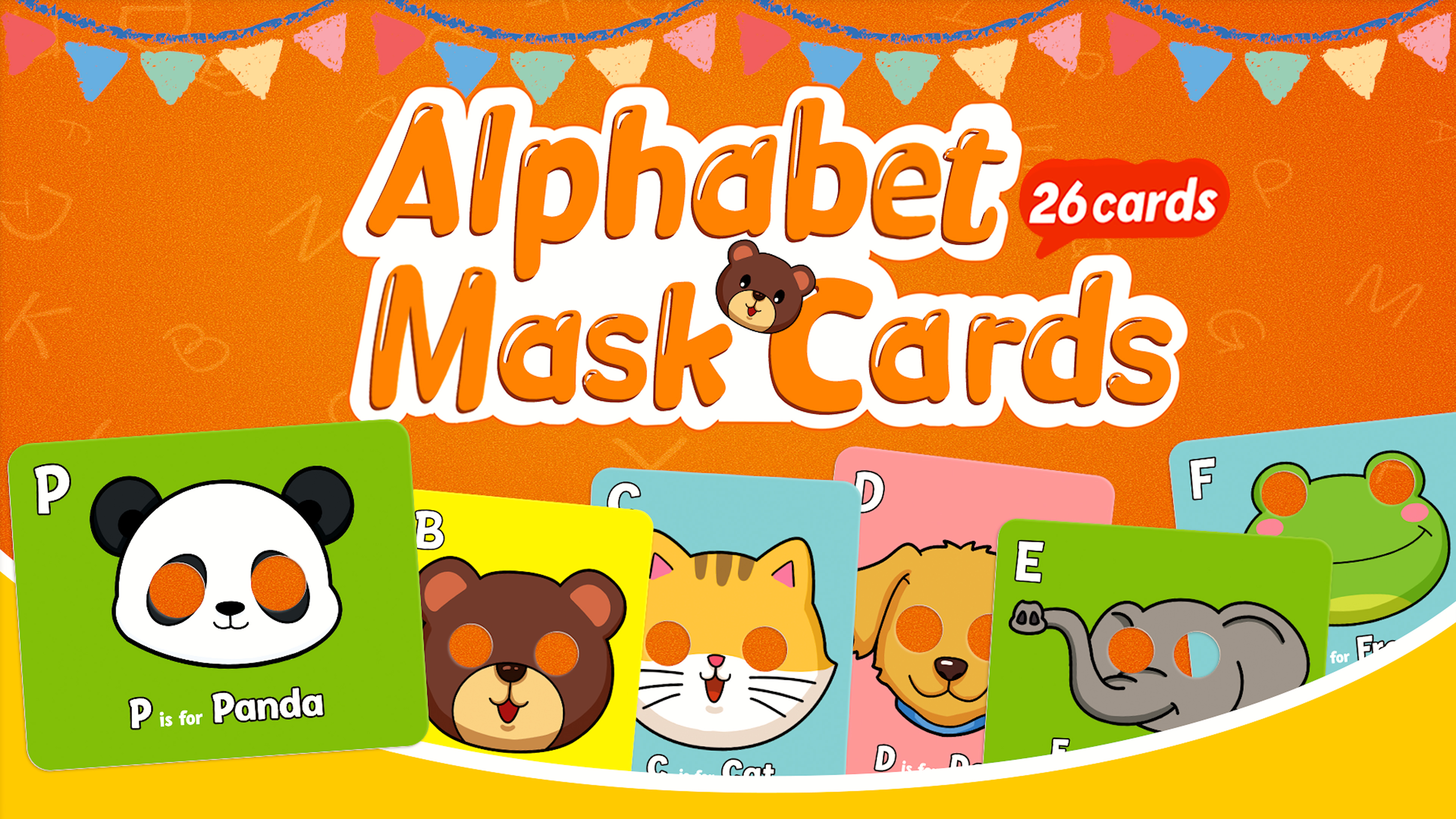 Amazon.com: Broytain Alphabet Flash Cards,Giant ABC Animal Flash