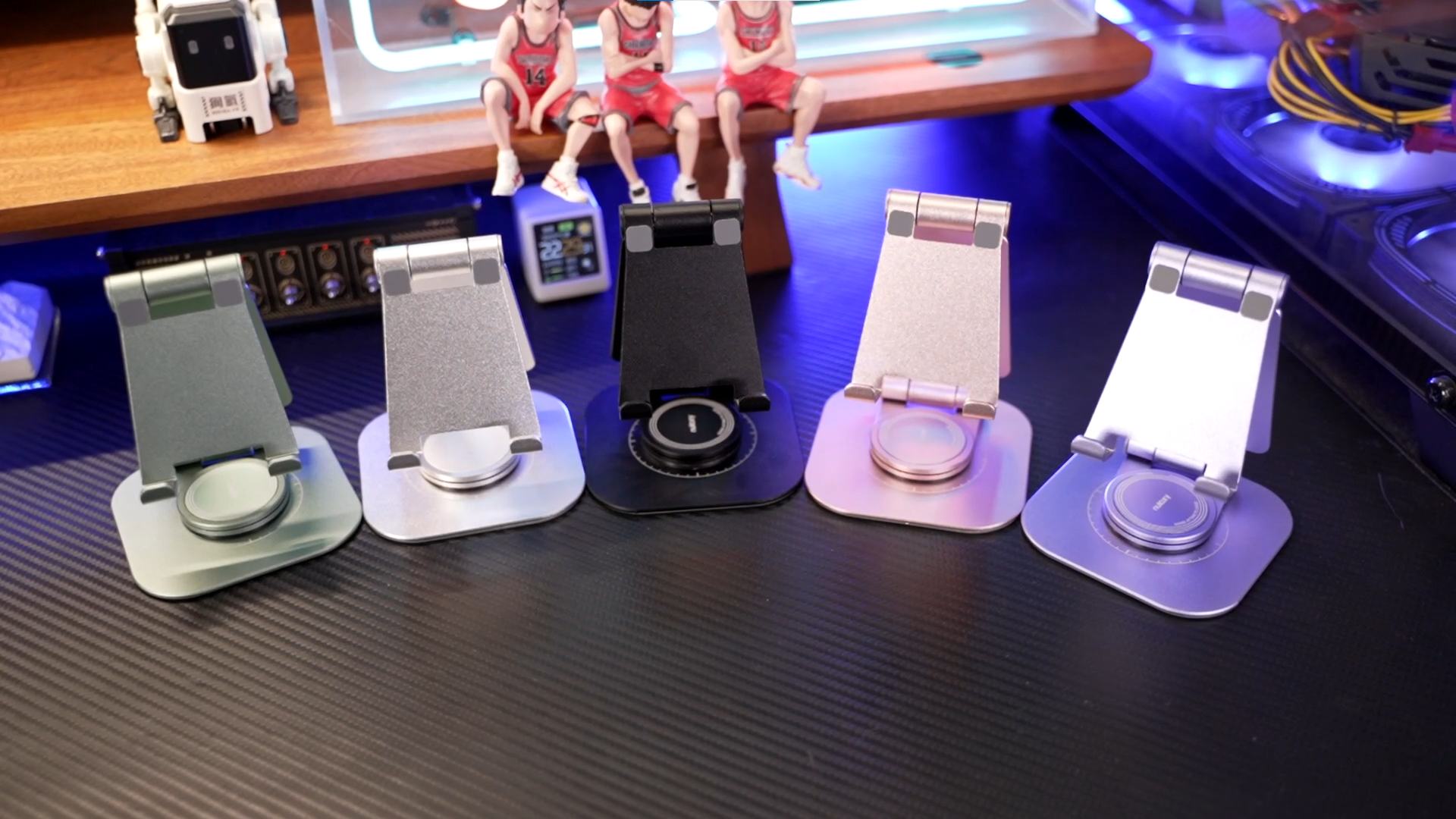 Amazon.co.jp: Nulaxy 回転可能クデュアル折りたたみスマホスタンド