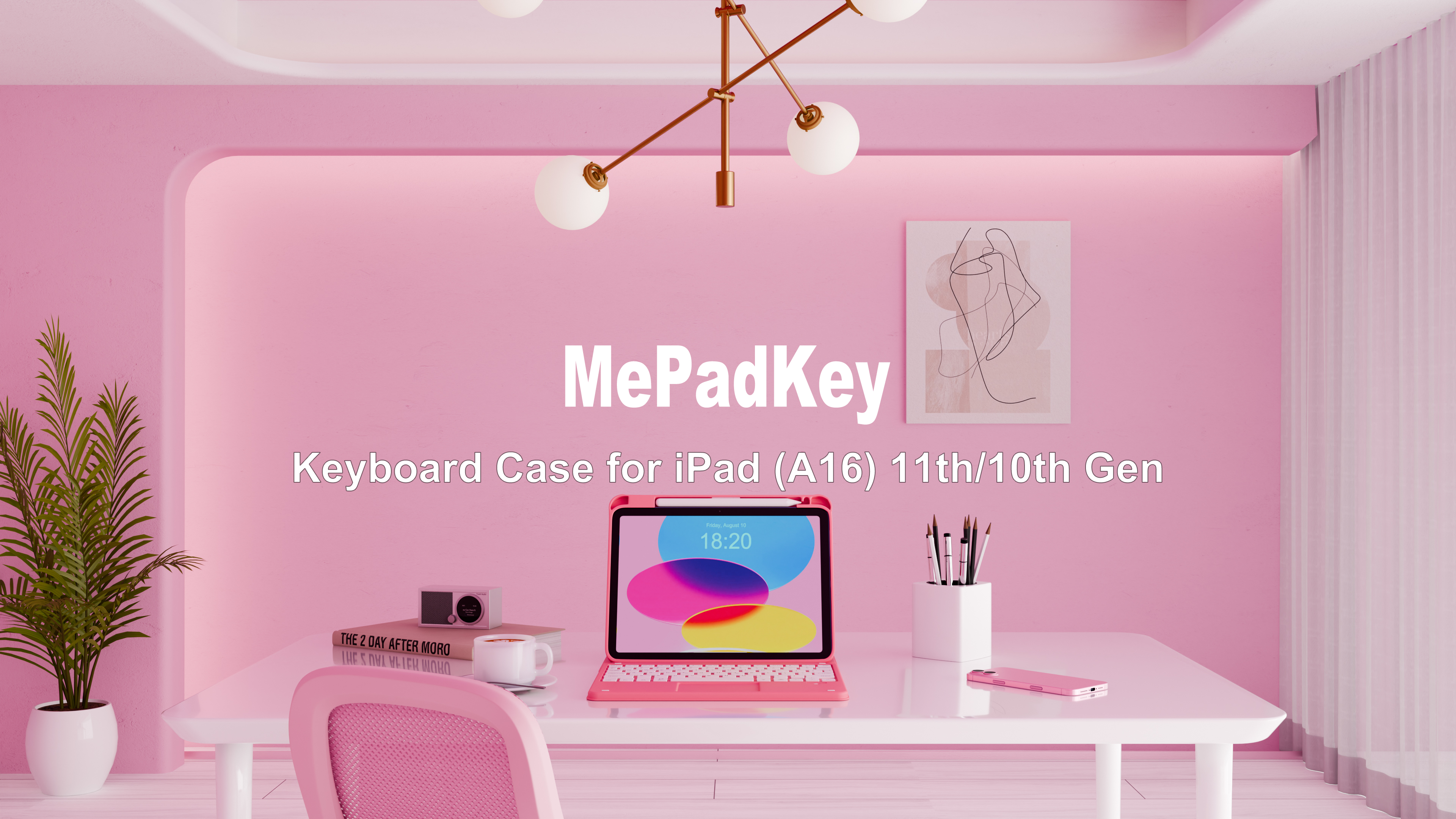 Amazon.com: MePadKey Touchpad Keyboard Case for iPad (A16) 11th