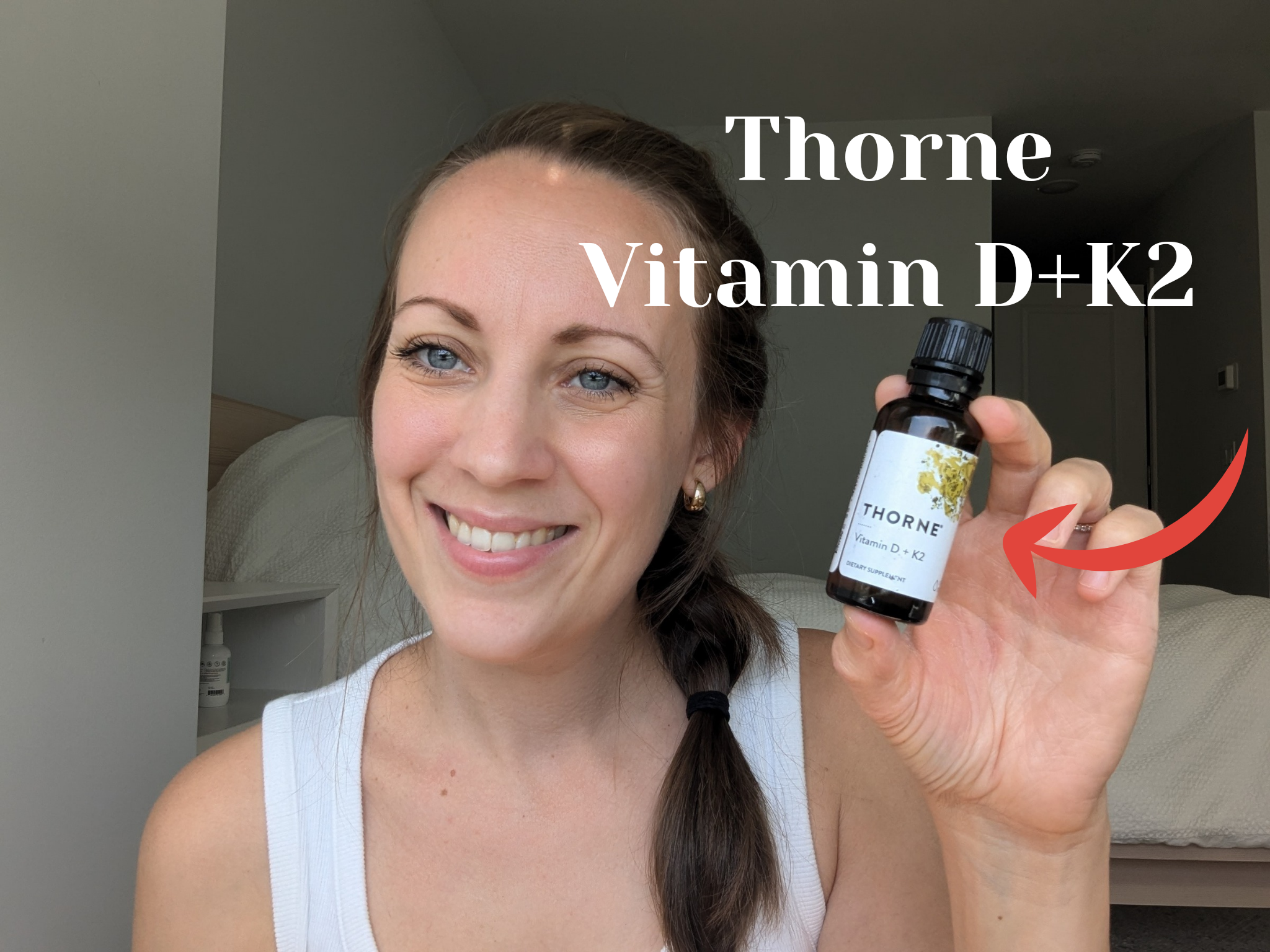 THORNE - Vitamin D + K2 Liquid with a Metered Dispenser - Vitamins D3 & K2 to Support Healthy Bones & Muscles* - 1 Fl Oz (30 ml) - 600 Servings