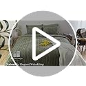 Queen Size Comforter Set- 7 Pieces Tufted Bed in a Bag Queen Bedding Sets | All Season Shabby Chic Boho Bedding with Comforter, Sheets, Pillowcases & Shams, Rusty Pink image 7