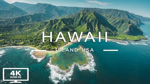 FLYING OVER HAWAII (4K UHD) - Música relaxante junto com belos vídeos da natureza (4K Video Ultra HD