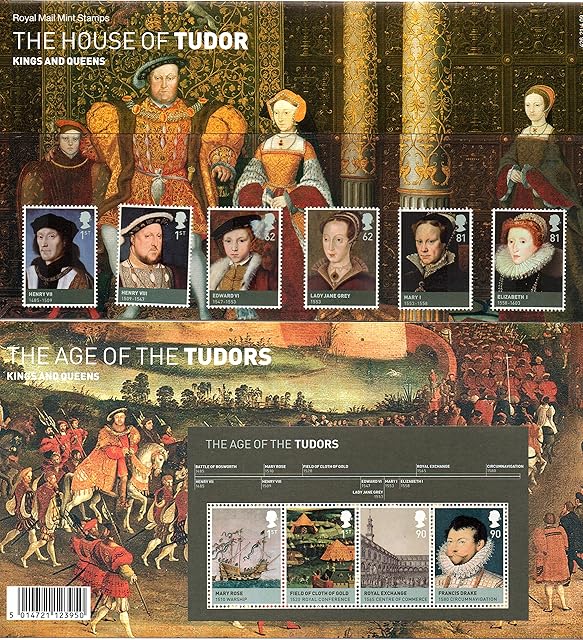 2009 House of Tudor stamps Presentation Pack inc M- Sheet