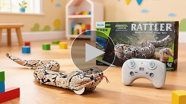 Amazon.com: Veeniix Amphibious Remote Control Rattlesnake Toy