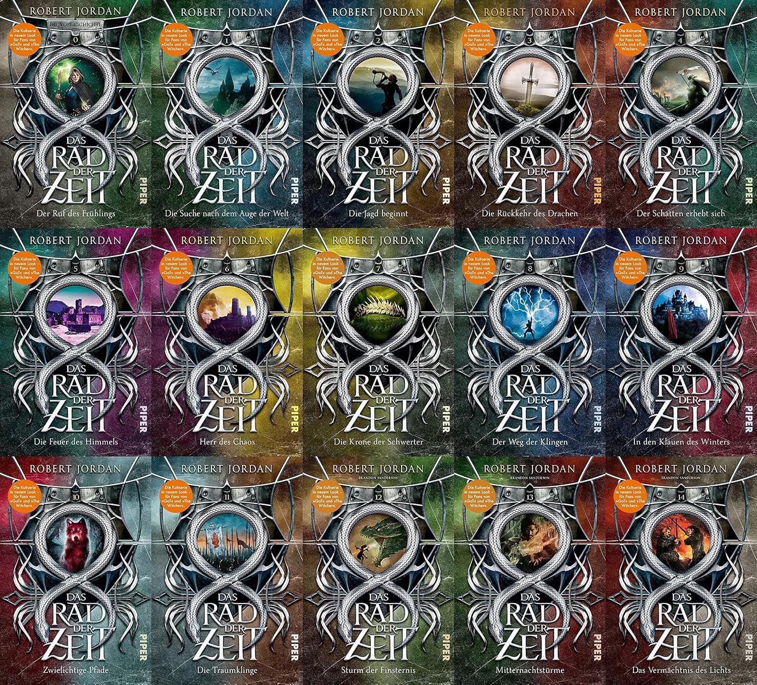Buch Das Rad Der Zeit Das Rad der Zeit in 15 Bänden + 1 exklusives Postkartenset : Amazon.de