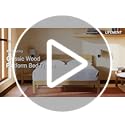 LIFEMENT Full Bed Frame with Headboard Classic Wood Platform, Noise Free, Under Bed Storage, No Box Spring Needed, Easy Assembly, Cherry image 7