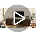 MODNEST Faux Marble Top TV Stands for Living Room Bedroom 70” TV Consoles | Mid Century Modern, Fluted Wood Entertainment Center, Walnut TV Stand with Storage & Adjustable Shelves for TVs up to 80 Inch image 7