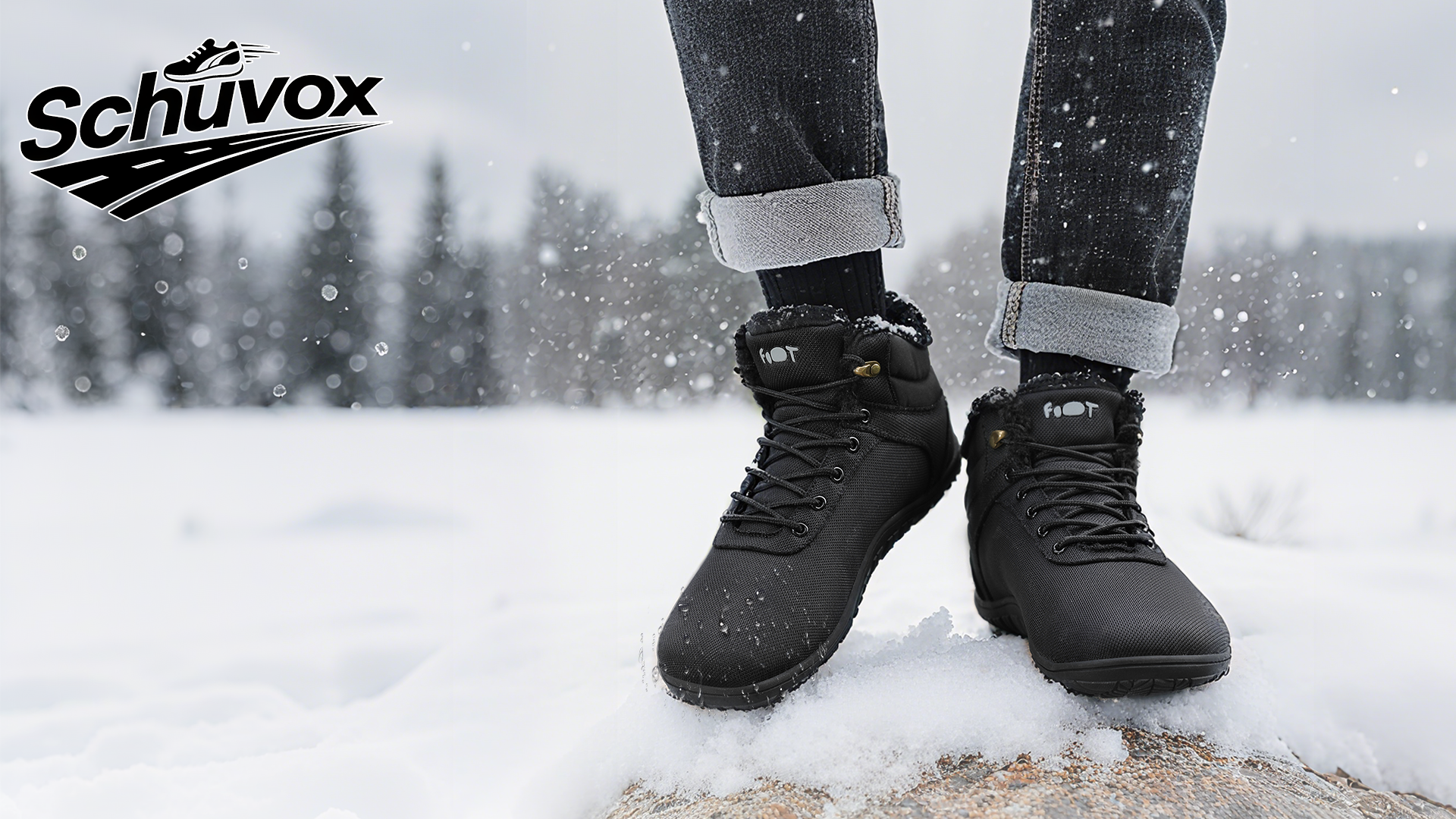 Schuvox Barefoot Shoes Men Women Herfst Winter Comfortabel Barefoot Laarzen Dames met Wide Toe Box Lichtgewicht Barefoot Schoenen Heren voor Fitness En Licht Wandelen Warm Sportschoenen Unisex 41EU