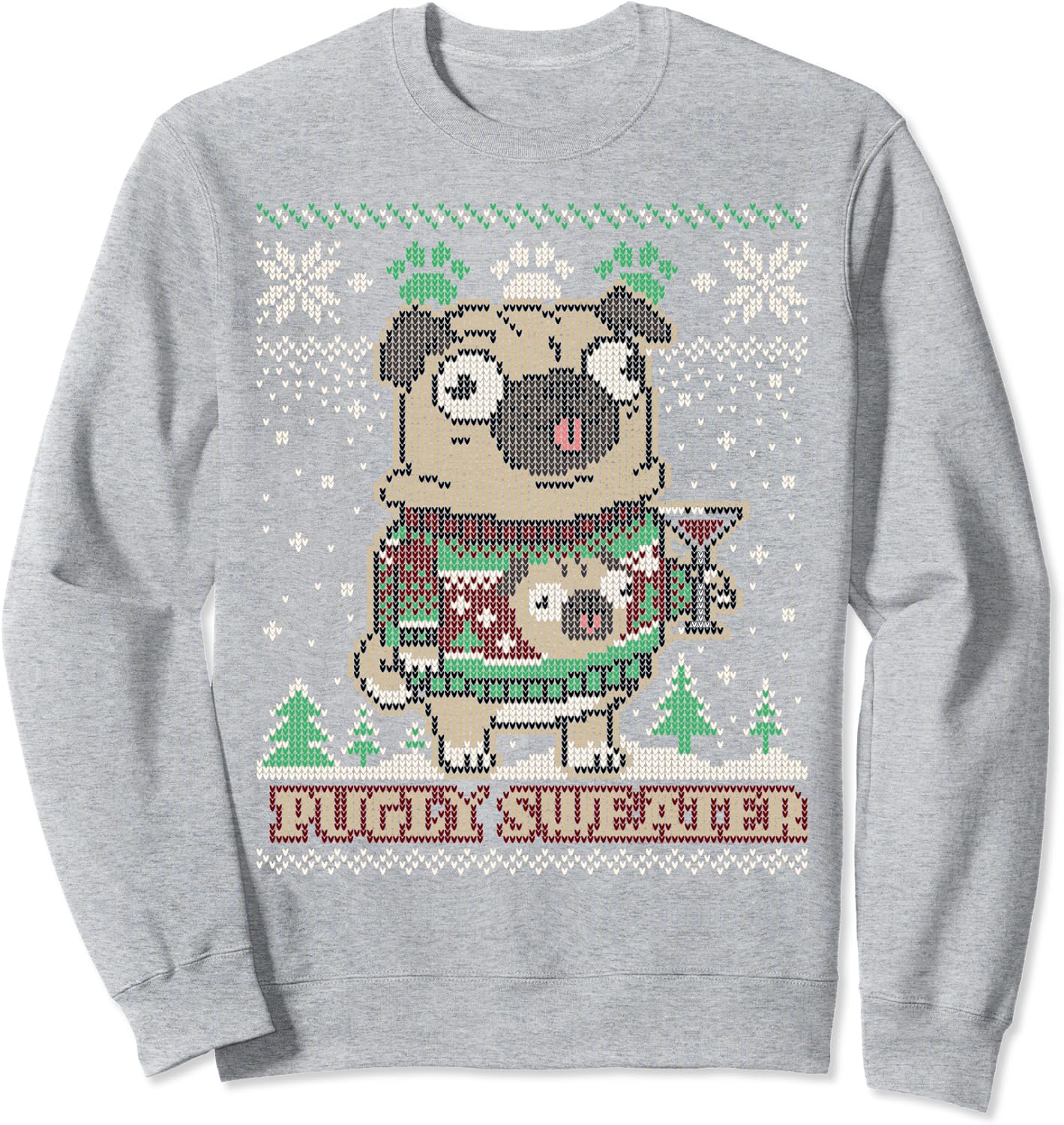 merry pugmas sweater