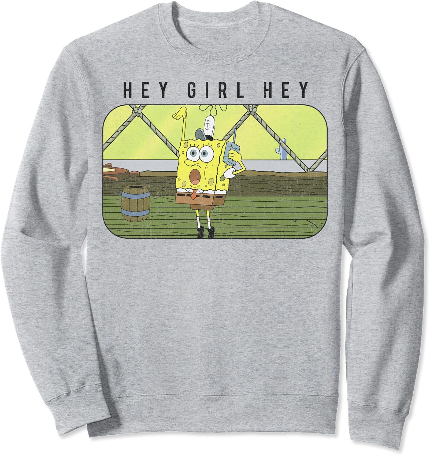 Hey girl hey spongebob shirt Clearance