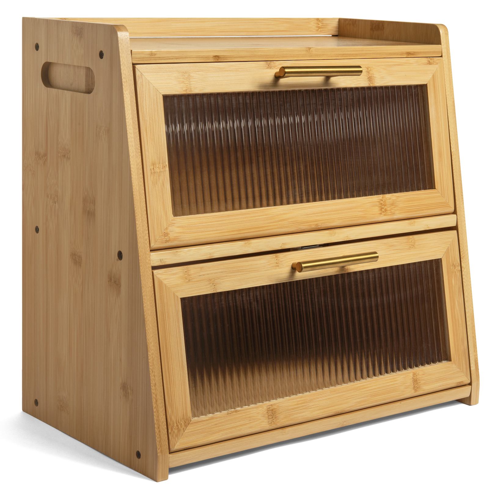 Amazon.com: Gennua Kitchen Extra Large Bamboo Bread Box for