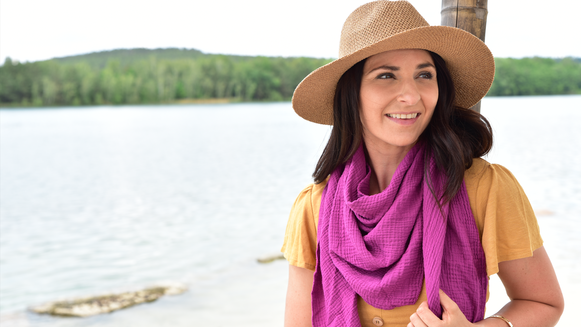 Foulard Triangolare In Mussola Di Cotone - Sciarpa Leggera E Morbida, Made In Italy, 196x84 Cm