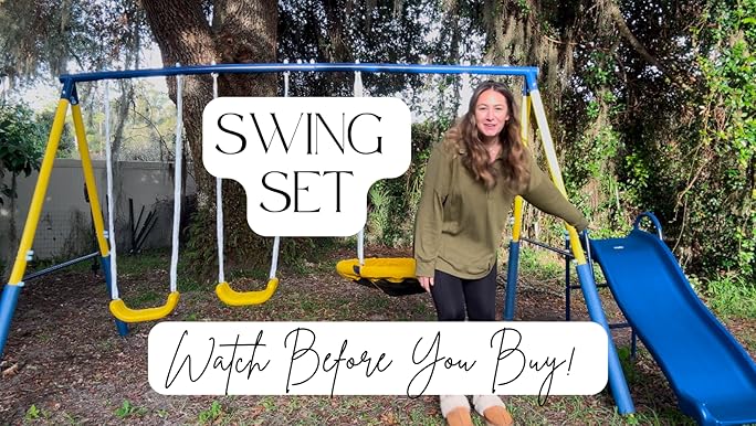 Amazon.com: Sportspower Super Saucer Metal Swing Set: 2