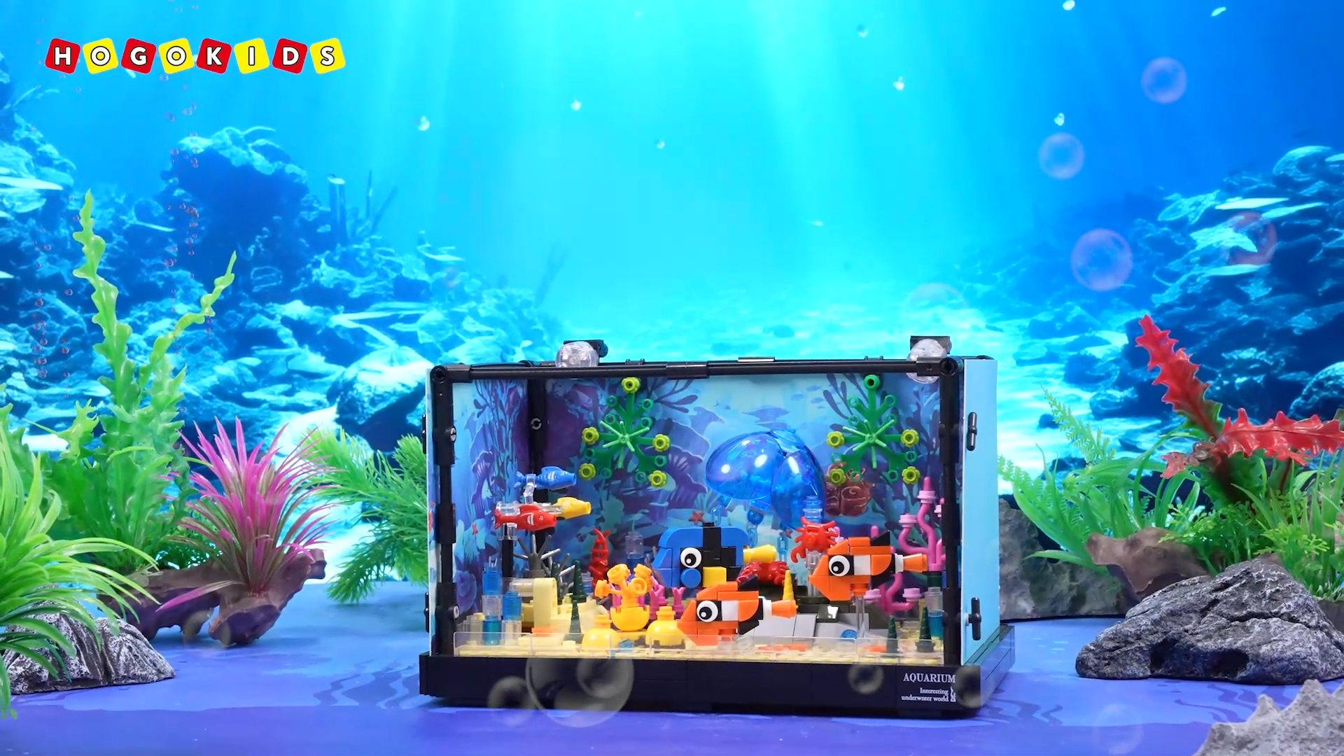 Set di costruzione della montagna russa oceanica per bambini - blocchi