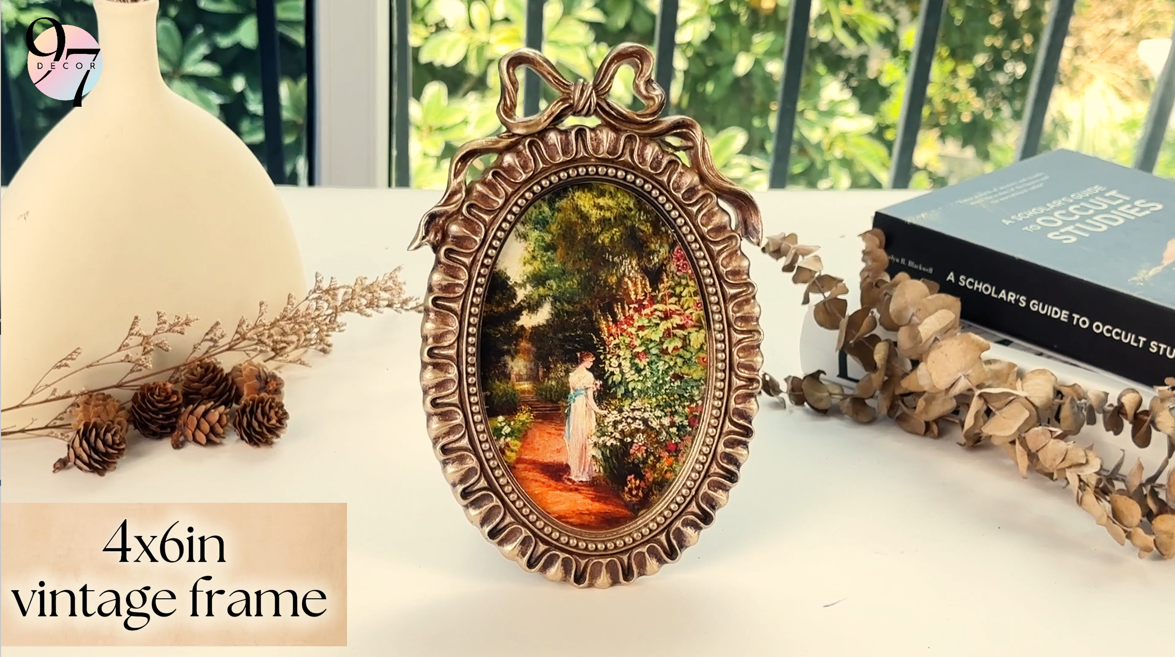 Amazon.com: 97 Decor Vintage Oval Picture Frame 4x6, Gold Ornate