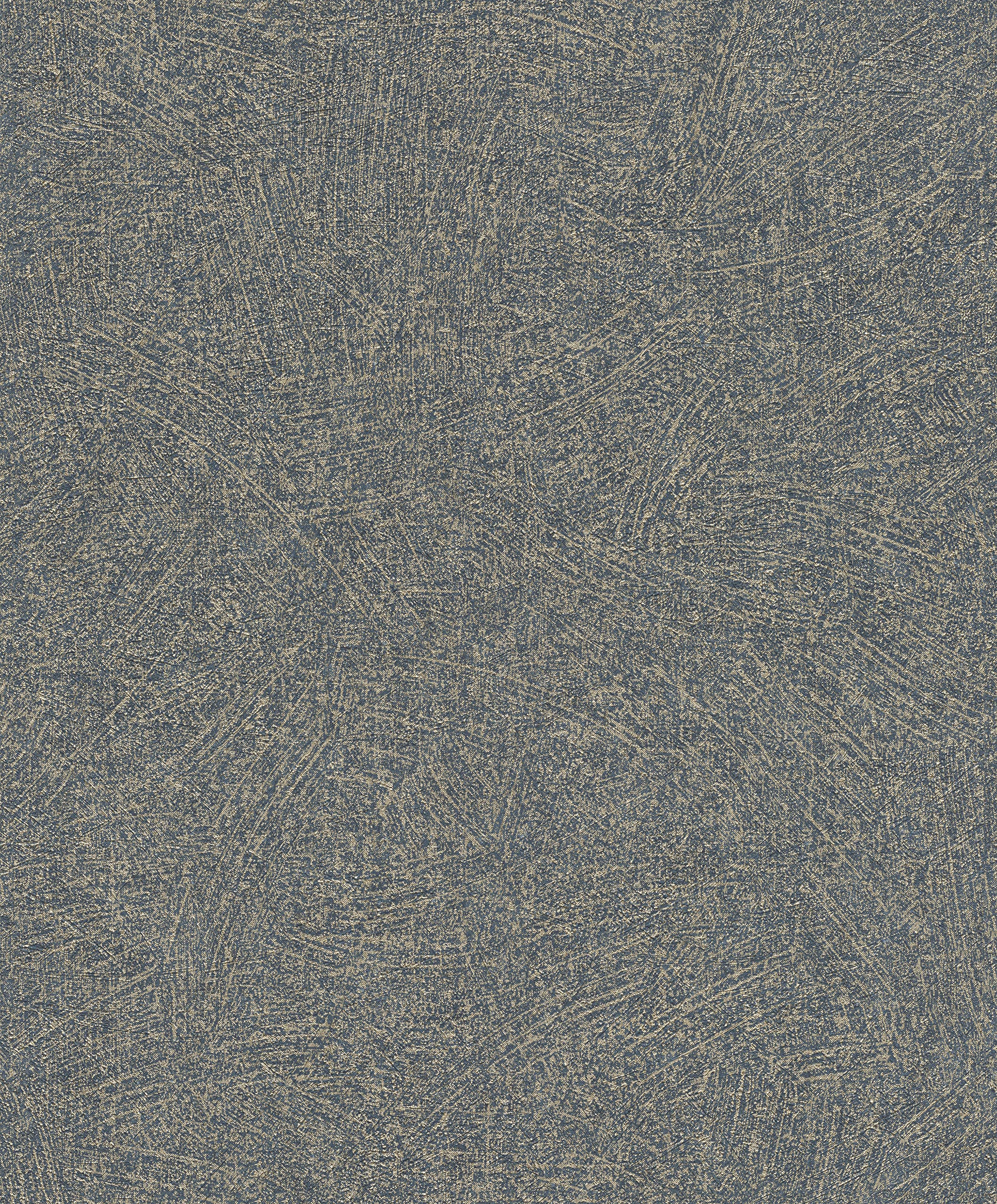 Papier peint non tissé bleu et doré Rasch 520262 aspect béton usé 10m