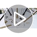 Bronze Long Curtain Rods for Windows 72 to 144 Inch, Adjustable Heavy Duty 1" Diameter Decorative Curtain Rod with Brown Round Finials, Modern Easy Install Extendable Metal Drapery Pole Set
