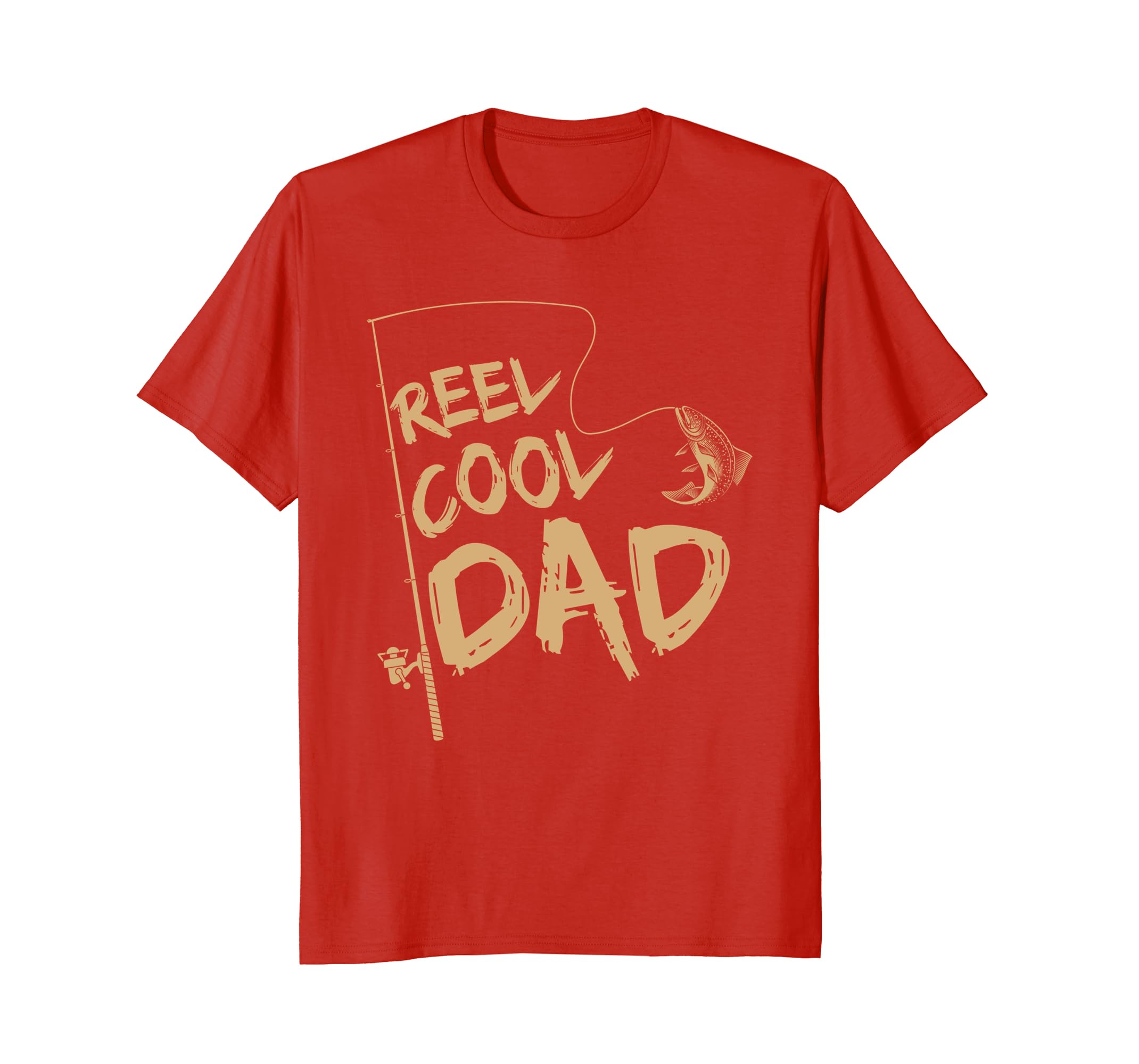 Reel Cool Dad Fishing Aficionado Fisherman T-Shirt-anz