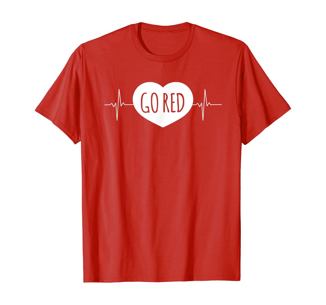 Go red t shirts for heart disease Clearance