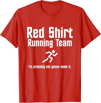 Red shirt running team Clearance