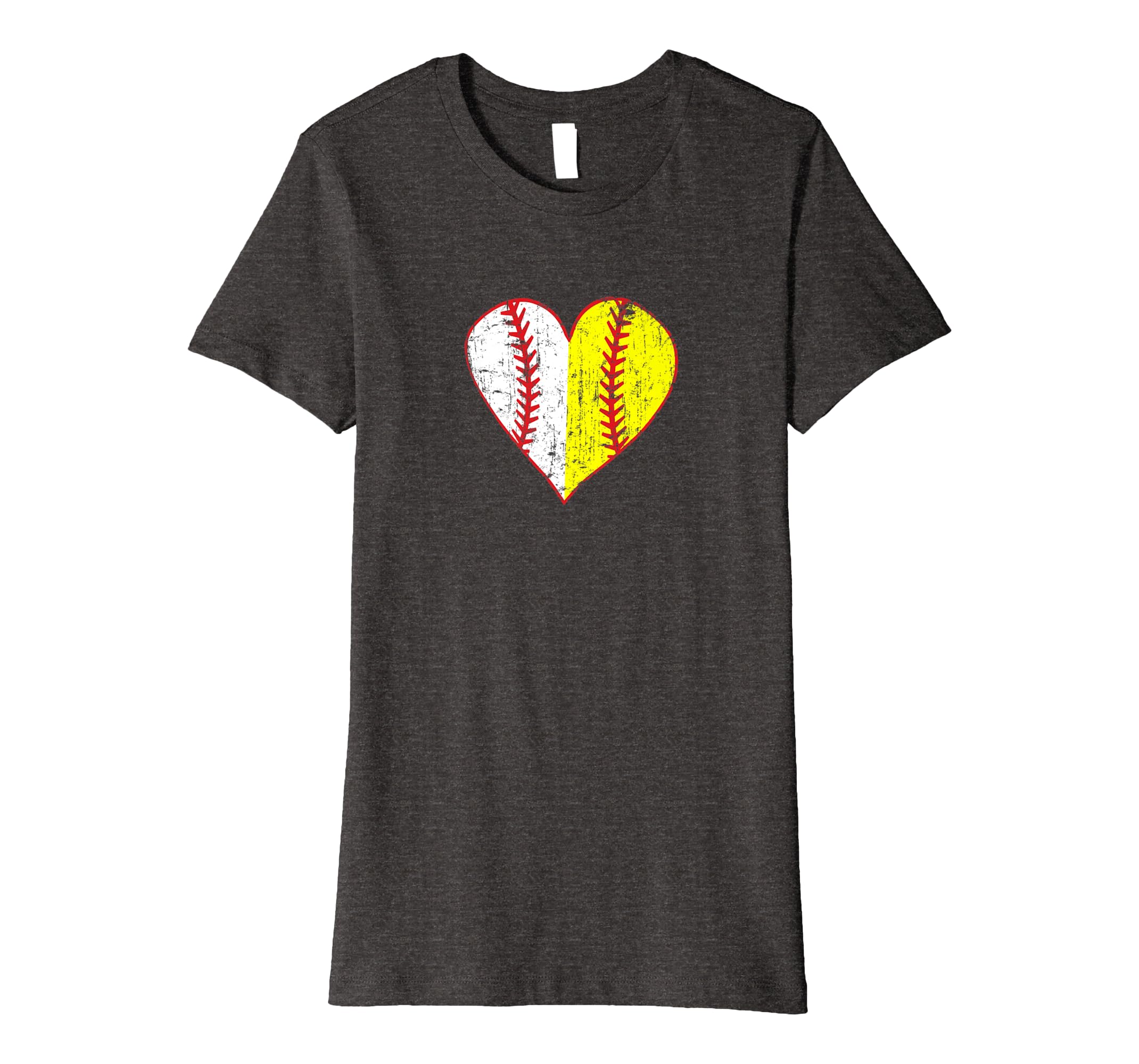 Baseball Primitive Love Mom T-shirt Heart Ball Play Womens Softball