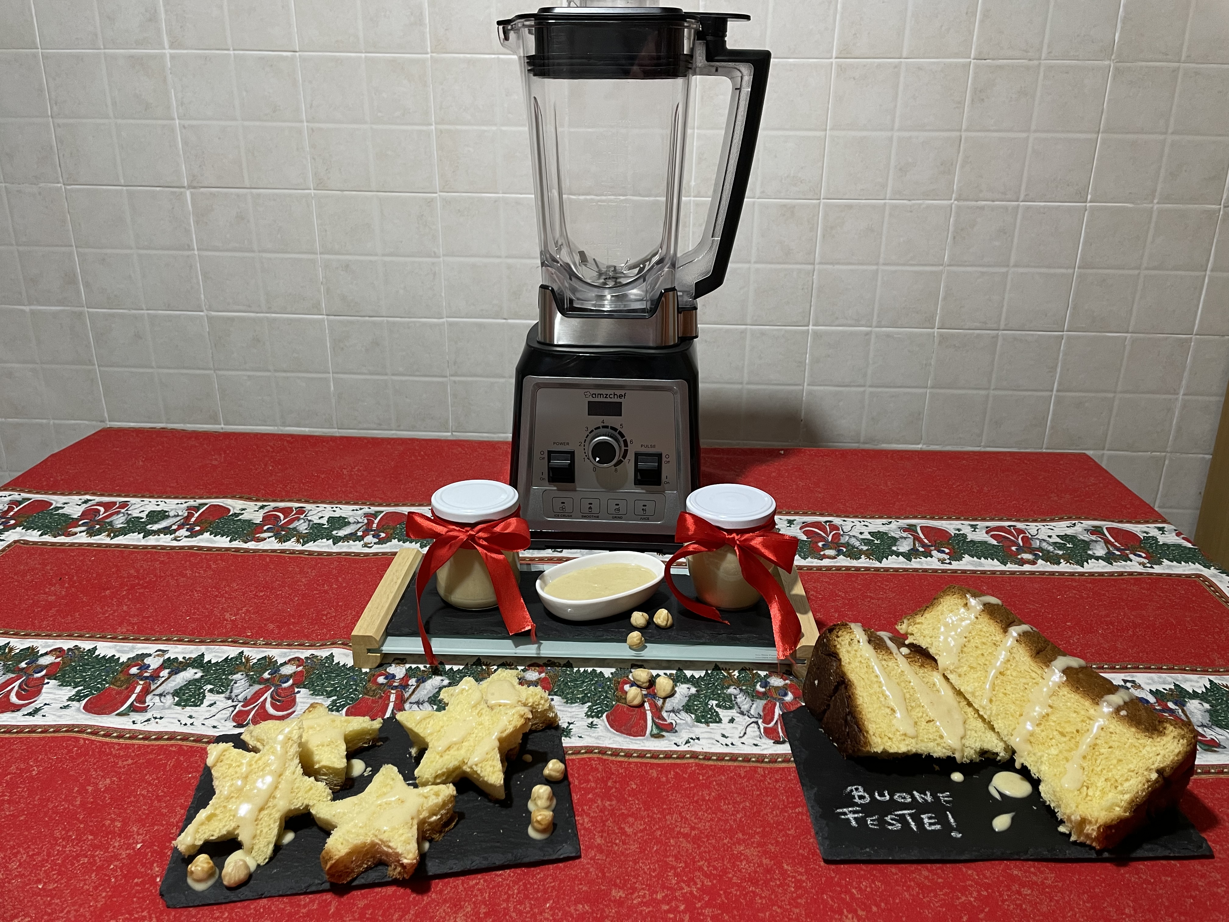 BLENDER SMOOTHIE PROFESSIONNEL, 2000W AMZchef, 8 Lames 3D Acier Inoxydable, 2L EUR 80,00 - FR