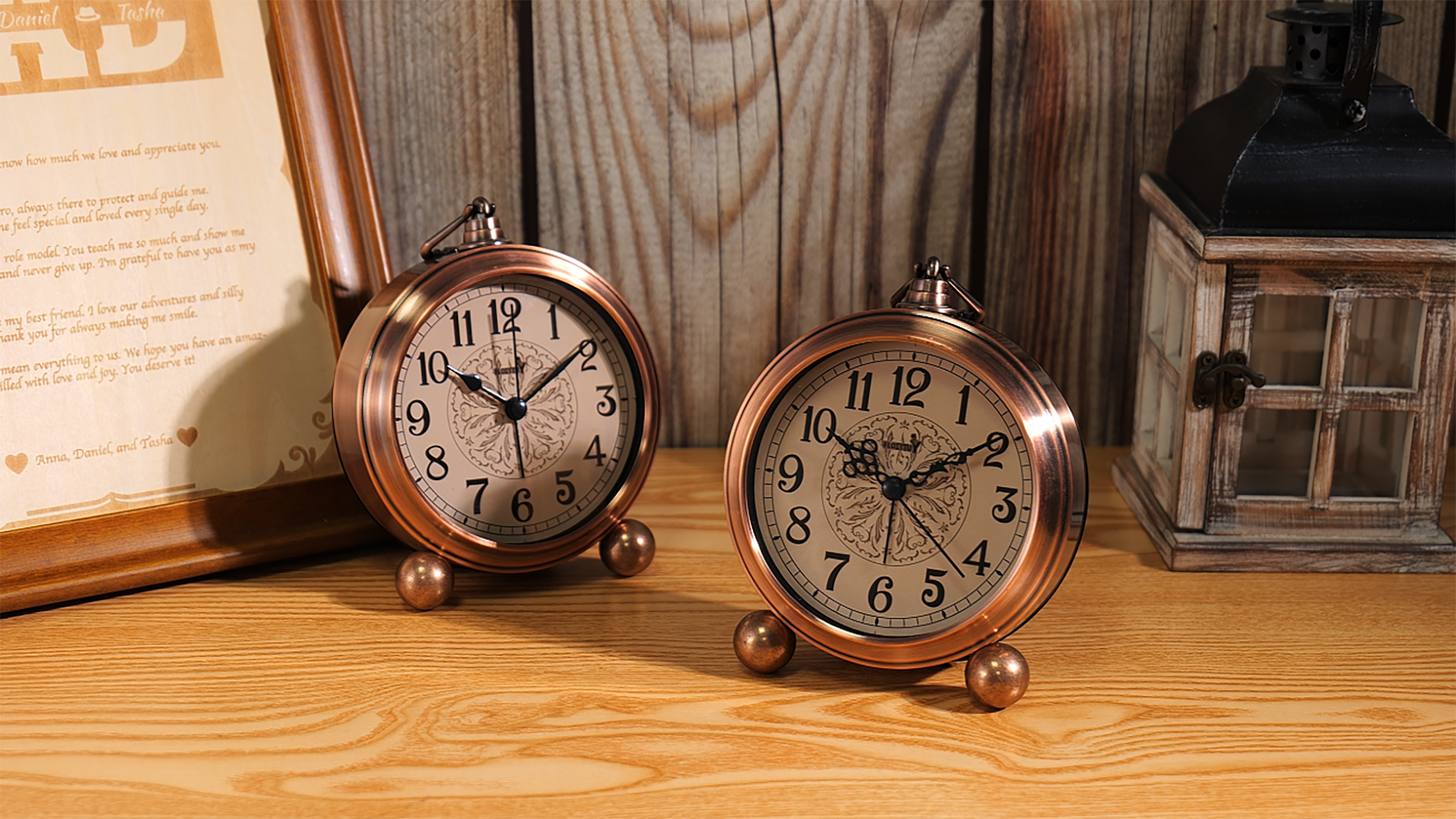 レトロ金属製置時計 Amazon.com: FLOITTUY 4.5