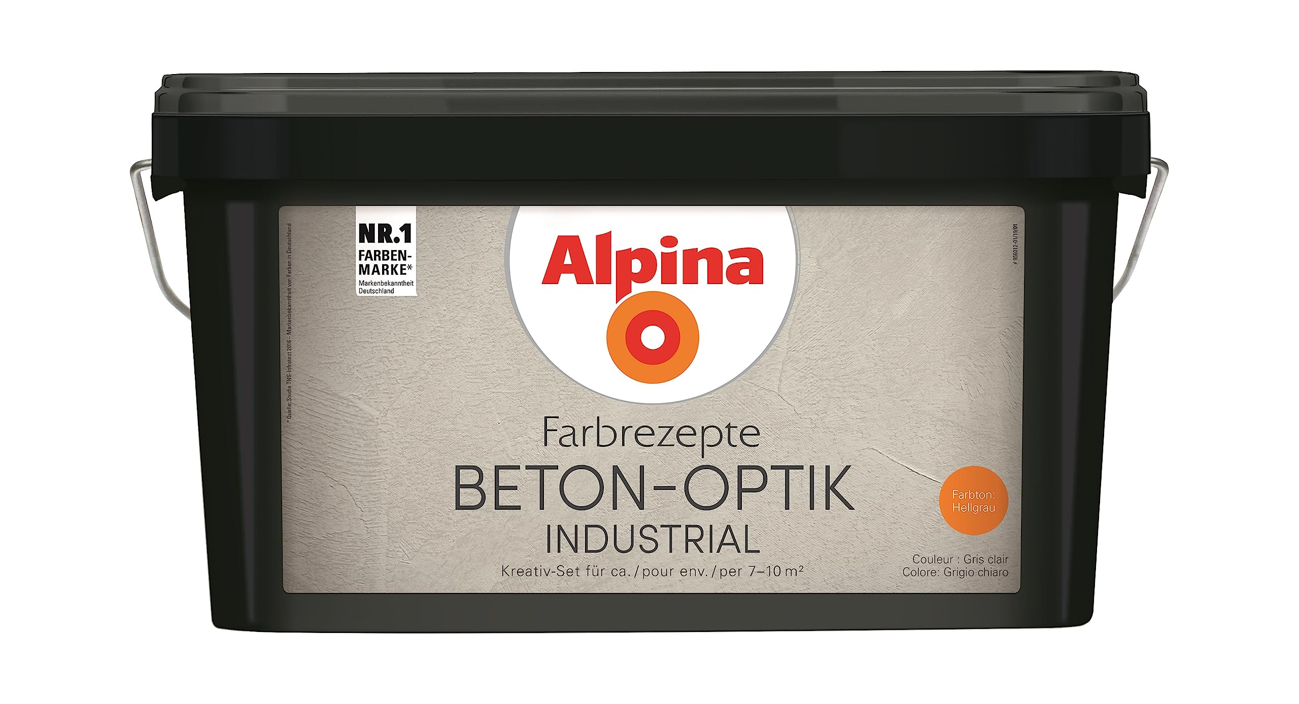 Alpina Farbrezepte BETON-OPTIK Set Hellgrau