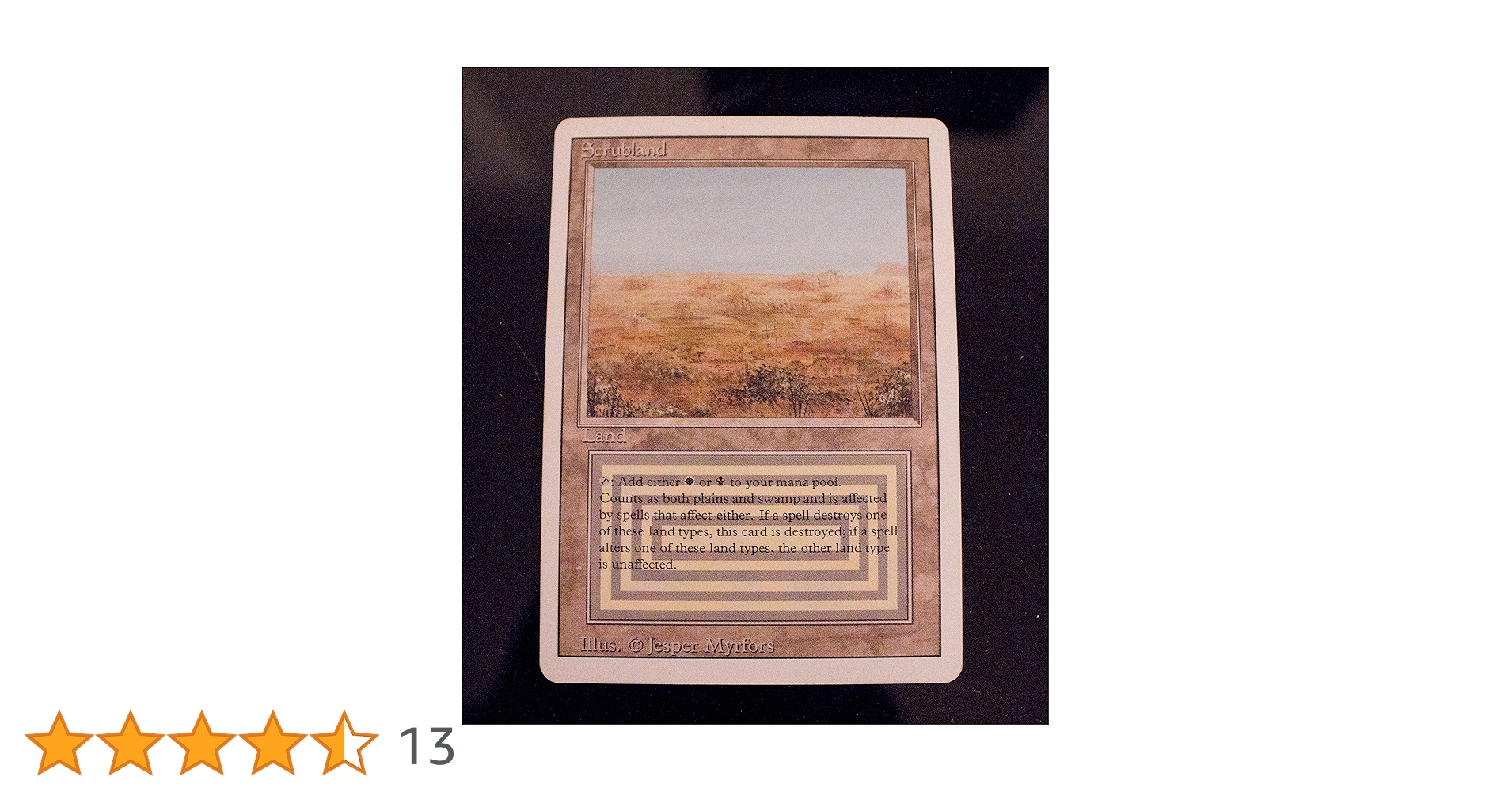 Amazon.co.jp: Magic: the Gathering - Scrubland - Revised