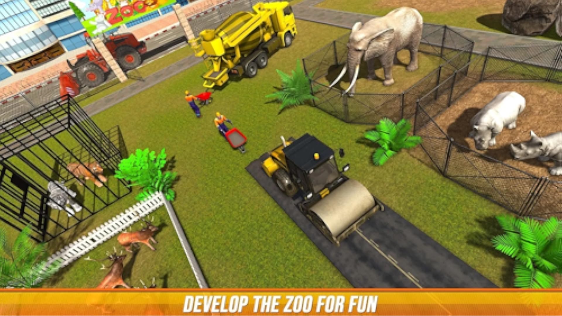 Modern City Safari Zoo Construction Simulator Big Animal Truck