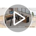 SEDETA 71" L Shaped Executive Desk with File Cabinet & Power Outlet | Computer Desk with 3 Storage Drawers, Adjustable Shelves, CPU Stand, Privacy Baffle, Modern Desk for Home Office, Walnut image 7