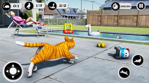 Cat Life Simulator 3D: Pet Sim – Virtual Cat Games, Kitten Simulator, Pet Life Adventure, Cute Anima